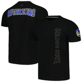Golden State Warriors FISLL 3D Puff Print Sliced Logo T-Shirt sale - Black discount