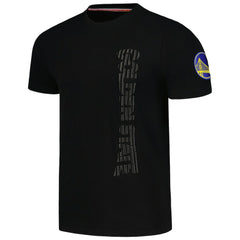 Golden State Warriors FISLL 3D Puff Print Sliced Logo T-Shirt sale - Black discount