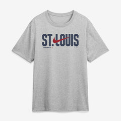 St. Louis Cardinals Swoosh Legend Dri-FIT T-Shirt - Heather Gray | Nike