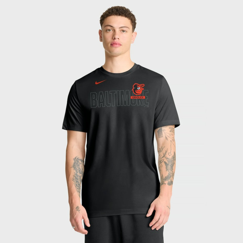 Baltimore Orioles Knockout Team Legend Dri-FIT T-Shirt - Black | Nike