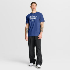 Los Angeles Dodgers Stacked Tri-Blend T-Shirt - Heather Royal | Nike