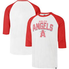 Los Angeles Angels City Connect Crescent Franklin Raglan 3/4-Sleeve T-Shirt - Cream | 47 brand