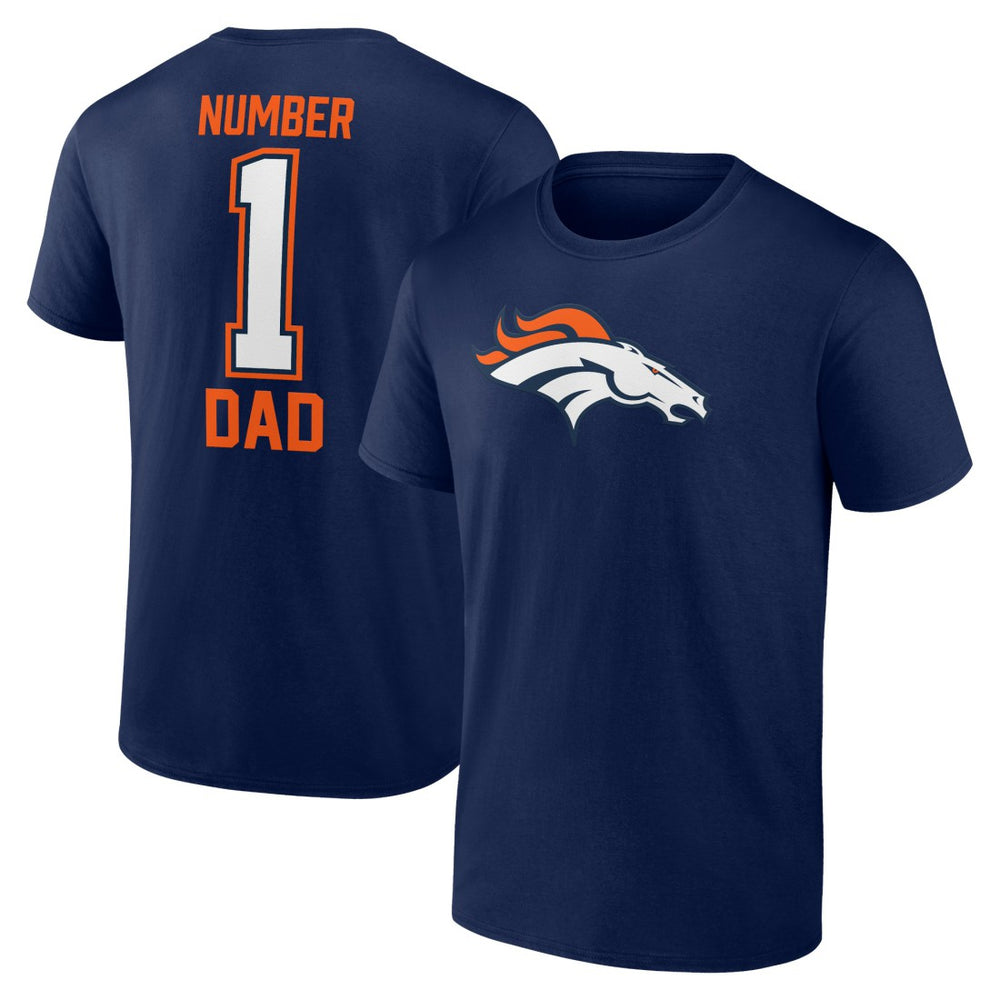 Denver Broncos Father's Day T-Shirt - Navy on sale