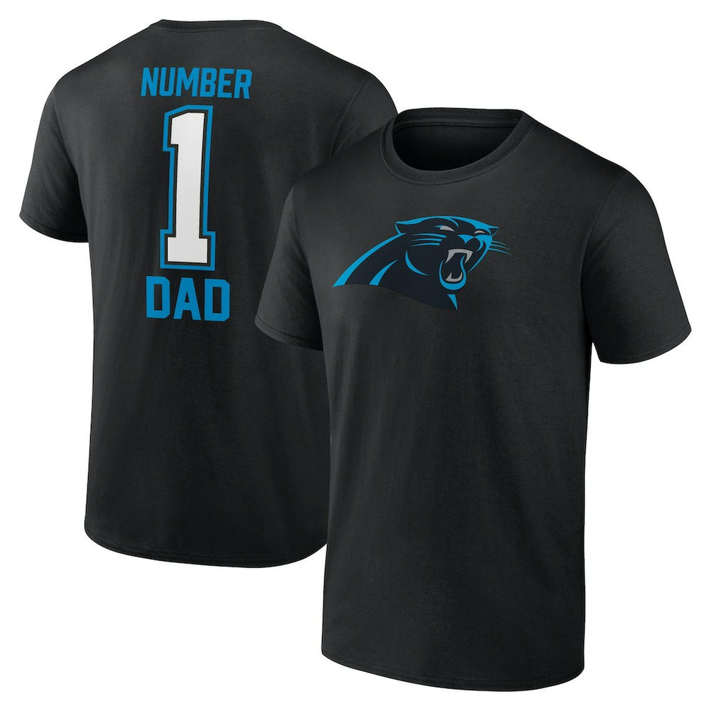 Carolina Panthers Father's Day T-Shirt - Black cheap