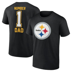 Pittsburgh Steelers Father's Day T-Shirt - Black cheap