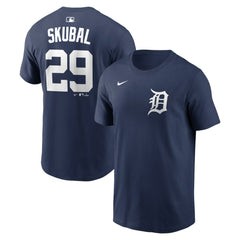 Tarik Skubal Detroit Tigers Home Name & Number T-Shirt - Navy | Nike