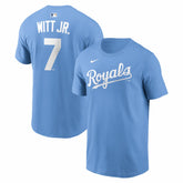 Bobby Witt Jr. Kansas City Royals Name & Number T-Shirt - Light Blue | Nike