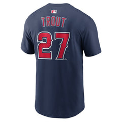 Mike Trout Los Angeles Angels Name & Number T-Shirt - Navy | Nike