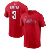 Bryce Harper Philadelphia Phillies Name & Number T-Shirt - Red | Nike