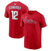 Kyle Schwarber Philadelphia Phillies Name & Number T-Shirt - Red | Nike