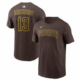 Manny Machado San Diego Padres Name & Number T-Shirt - Brown | Nike