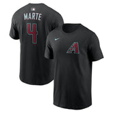 Ketel Marte Arizona Diamondbacks Name & Number T-Shirt - Black | Nike