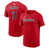 José Ramírez Cleveland Guardians Name & Number T-Shirt - Red | Nike