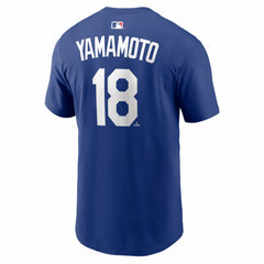 Yoshinobu Yamamoto Los Angeles Dodgers Home Name & Number T-Shirt - Royal | Nike