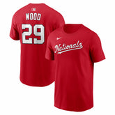 James Wood Washington Nationals Home Name & Number T-Shirt - Red | Nike