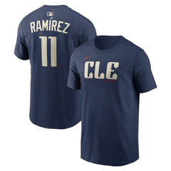 José Ramírez Cleveland Guardians City Connect Name & Number T-Shirt - Navy | Nike