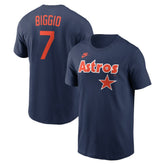 Craig Biggio Houston Astros Cooperstown Collection Name & Number T-Shirt - Navy | Nike
