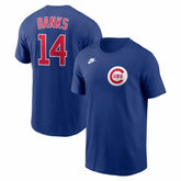 Ernie Banks Chicago Cubs Cooperstown Collection Name & Number T-Shirt - Rush Blue | Nike