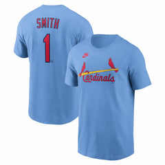 Ozzie Smith St. Louis Cardinals Cooperstown Collection Name & Number T-Shirt - Light Blue | Nike