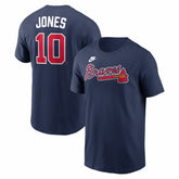 Chipper Jones Atlanta Braves Cooperstown Collection Name & Number T-Shirt - Navy | Nike