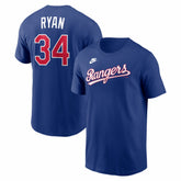 Nolan Ryan Texas Rangers Cooperstown Collection Name & Number T-Shirt - Royal | Nike