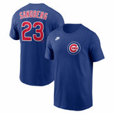 Ryne Sandberg Chicago Cubs Cooperstown Collection Name & Number T-Shirt - Royal | Nike