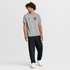 St. Louis Cardinals Cooperstown 2-Hit T-Shirt - Heather Gray | Nike