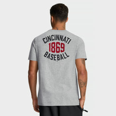 Cincinnati Reds Cooperstown 2-Hit T-Shirt - Heather Gray | Nike