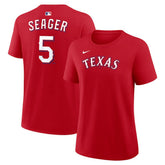 Corey Seager Texas Rangers Women's Name & Number T-Shirt - Red | Nike