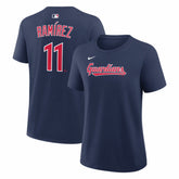 José Ramírez Cleveland Guardians Women's Name & Number T-Shirt - Navy | Nike