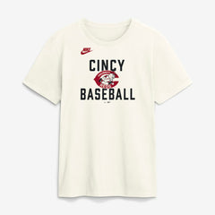 Cincinnati Reds Cooperstown Collection ‘70s Inspired T-Shirt - Cream | Nike