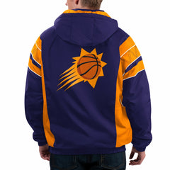 Phoenix Suns Starter Home Team Hoodie Half-Zip Jacket - Purple discount