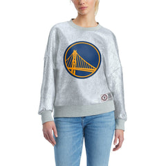 Golden State Warriors Tommy Jeans Women's Tracy Pullover Sweatshirt sale - Silver cheap