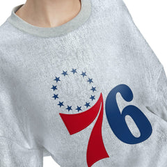 Philadelphia 76ers Tommy Jeans Women's Tracy Pullover Sweatshirt - Silver discount