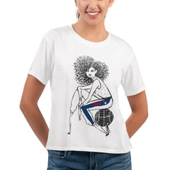 Philadelphia 76ers G-III 4Her by Carl Banks Women's Play the Ball Cropped T-Shirt - White online