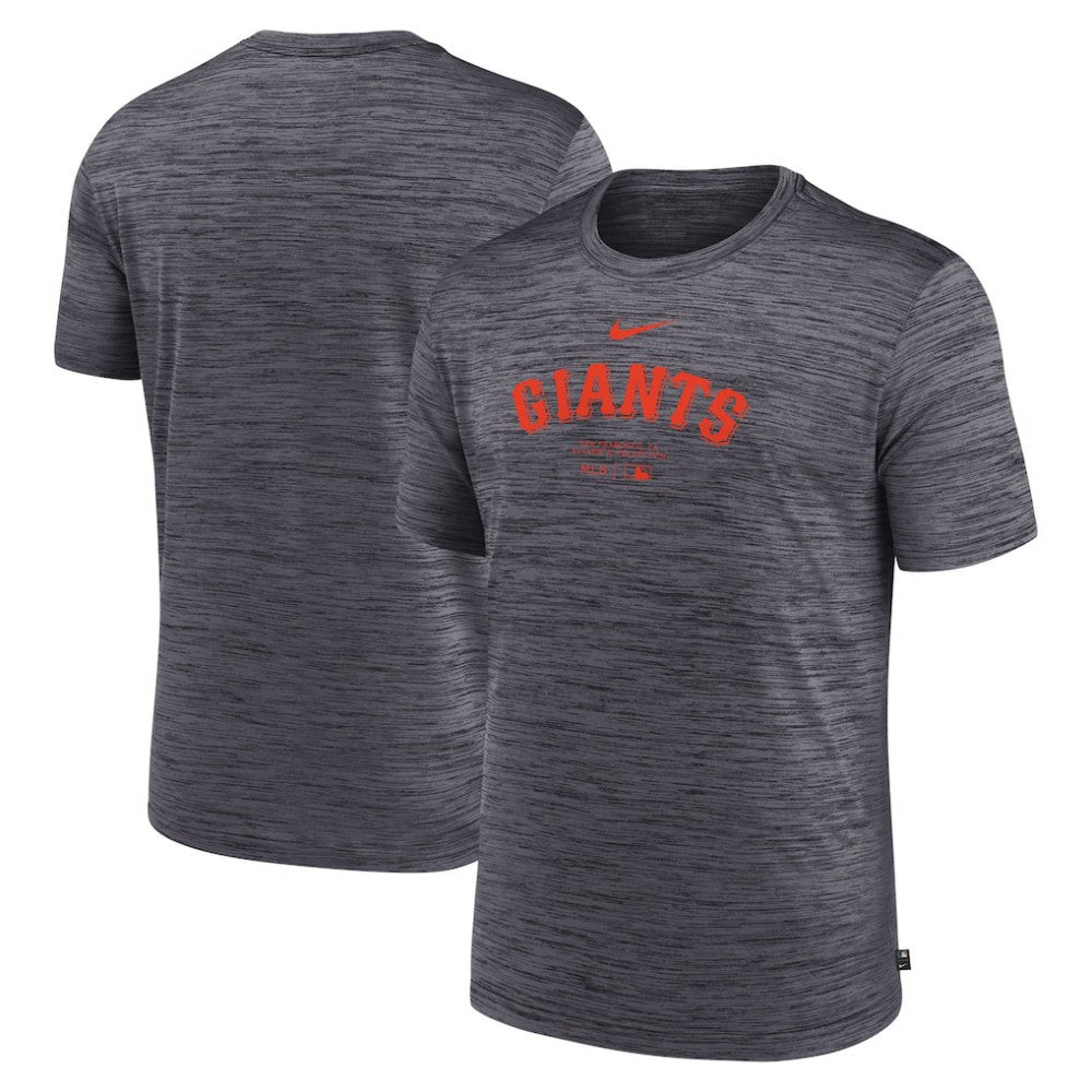 San Francisco Giants Authentic Collection Velocity Performance Practice T-Shirt - Charcoal | Nike