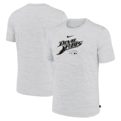 Tampa Bay Rays Authentic Collection Velocity Performance Practice T-Shirt - Ash | Nike