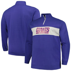 New York Giants Profile Big & Tall Fleece Quarter-Zip Jacket - Royal online