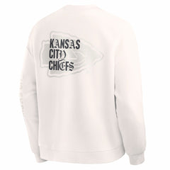Kansas City Chiefs Oversized Type Play Multi Sweatshirt - Cream online