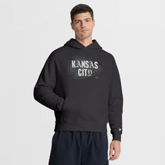 Kansas City Chiefs Oversized Type Play Location Hoodie - Black cheap
