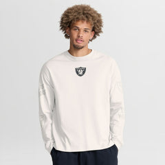 Las Vegas Raiders Oversized Type Play Long Sleeve T-Shirt - Gray cheap