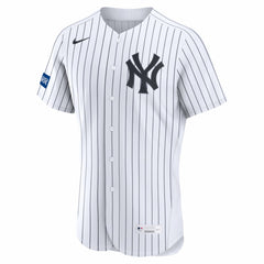 New York Yankees Home Sponsor Patch Authentic Jersey - White | Nike