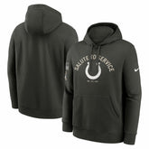 Indianapolis Colts Salute To Service Club Fleece Hoodie - Olive | Nike outlet