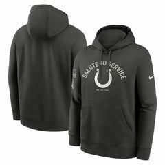 Indianapolis Colts Salute To Service Club Fleece Hoodie - Olive | Nike outlet