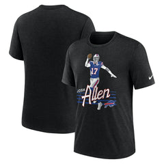 Josh Allen Buffalo Bills Player Graphic T-Shirt - Heather Black | Nike cheap
