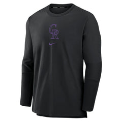 Colorado Rockies Authentic Collection Player Dri-FIT Lightweight Pullover - Black | Nike