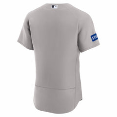 New York Yankees Road Sponsor Patch Authentic Jersey - Gray | Nike