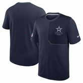 Dallas Cowboys Sideline UV Dri-FIT Coach Shirt - Navy | Nike cheap