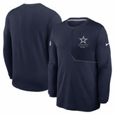 Dallas Cowboys Sideline Coach UV Dri-FIT Long Sleeve Shirt - Navy | Nike discount