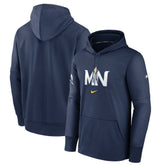 Minnesota Twins 2024 City Connect Authentic Collection Practice Performance Pullover Hoodie - Navy | Nike